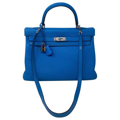 hermes blue bag